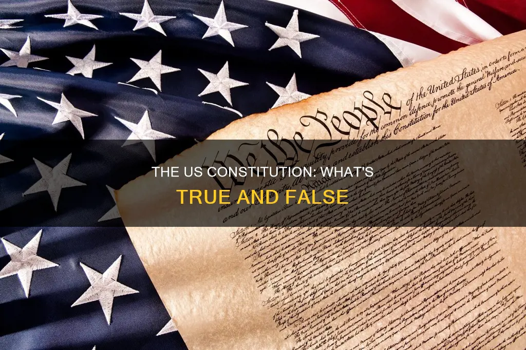which is a true statement about the us constitution