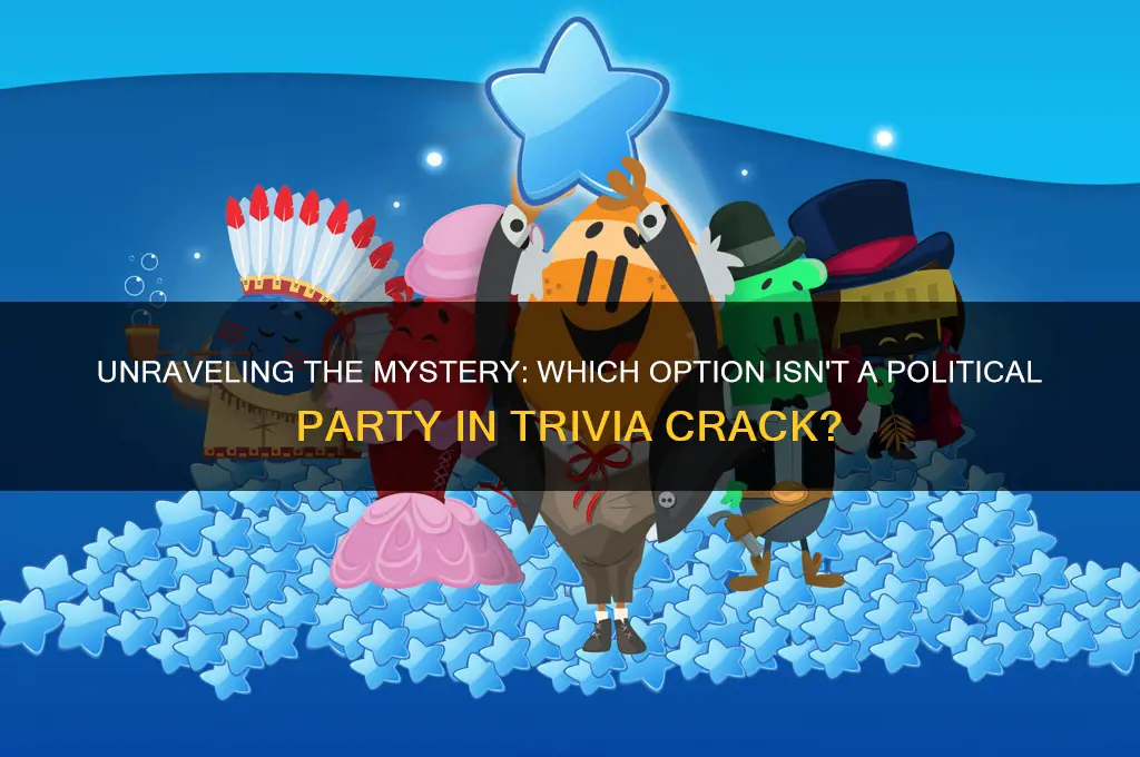 which is not a political party trivia crack