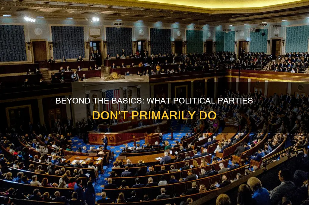 which is not a primary function of political parties