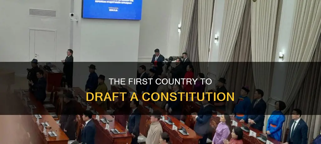 which is the first country to make a constitution