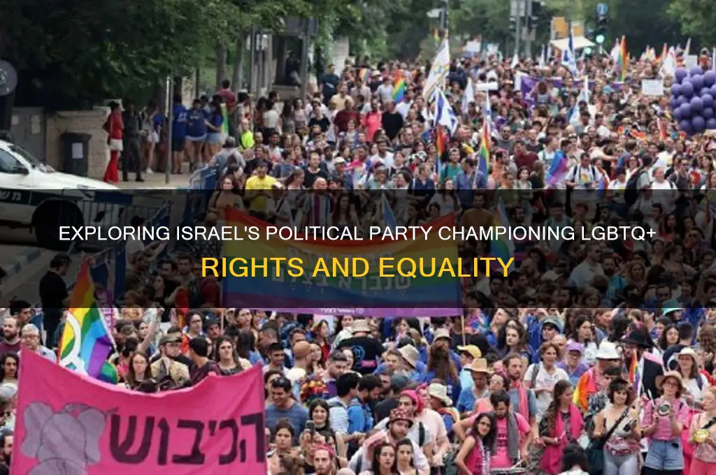 which israeli political party works on lgbtq