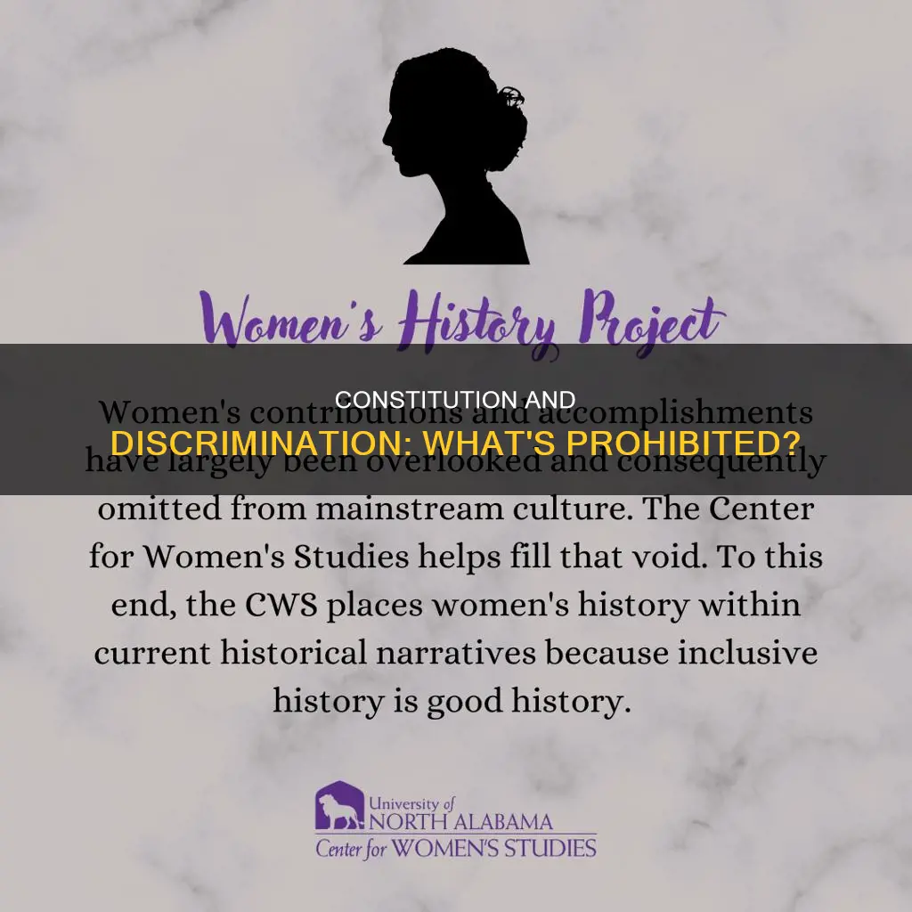 which kind of discrimination does the constitution prohibit