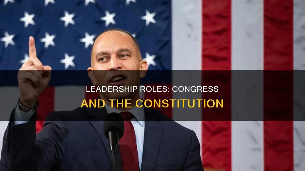 which leadership roles for congress are mentioned in the constitution