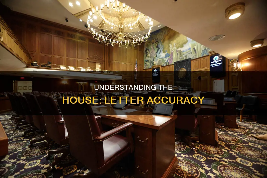 which letter contains accurate statements for house of representatives