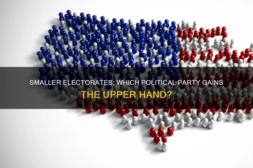 which major political party is advantaged with a smaller electorate