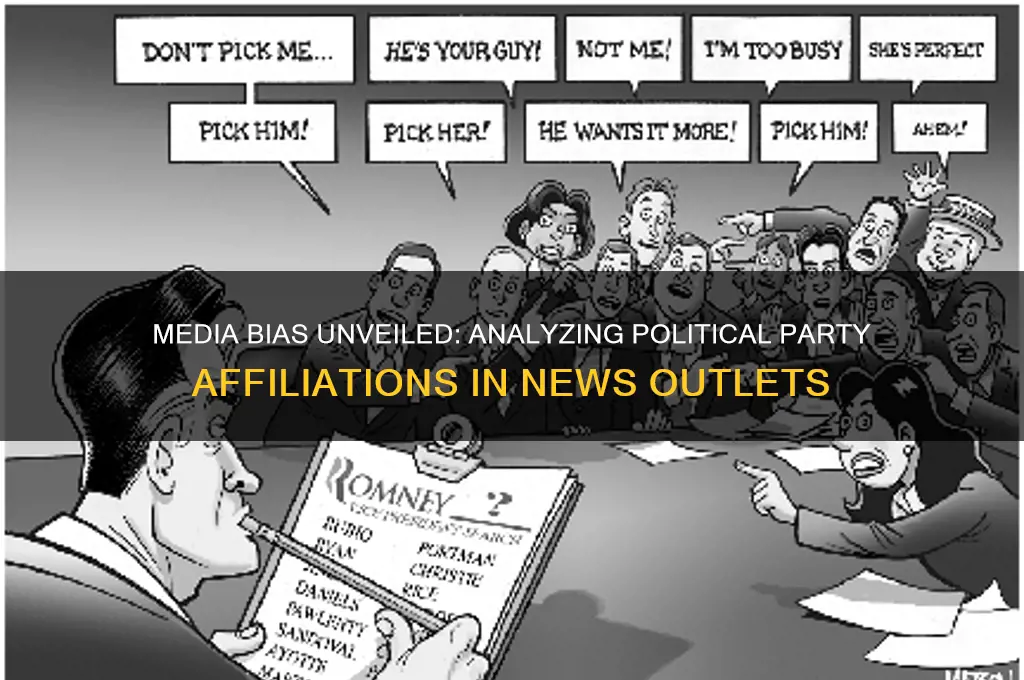which media supports which political party