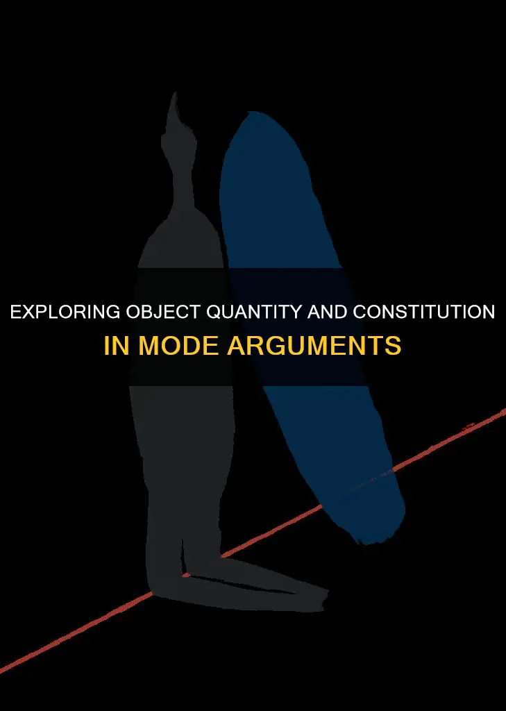 which mode argument addresses the quantity and constitution of objects
