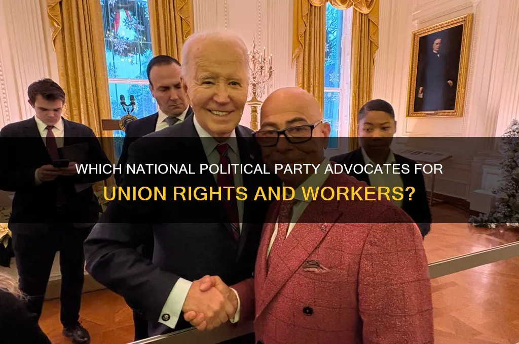 which national political party supports uniones
