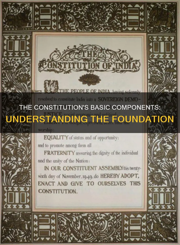 which of the following are basic components of the constitution