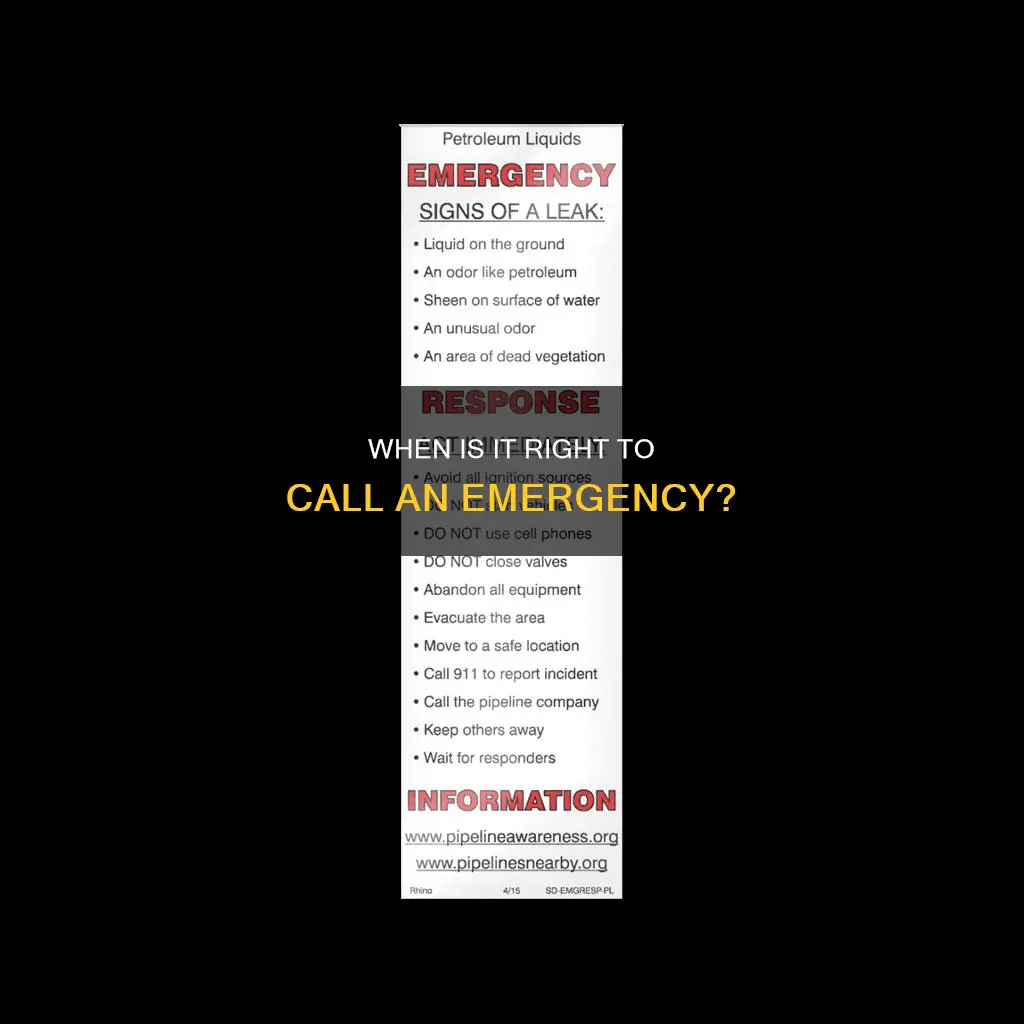 which of the following choices constitutes grounds for an emergency