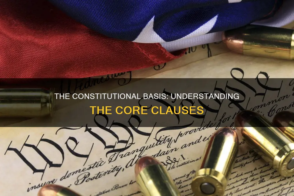 which of the following clauses serves as the constitutional basis