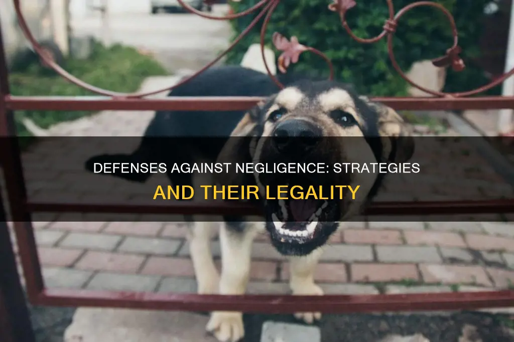 which of the following constitute two defenses for negligence