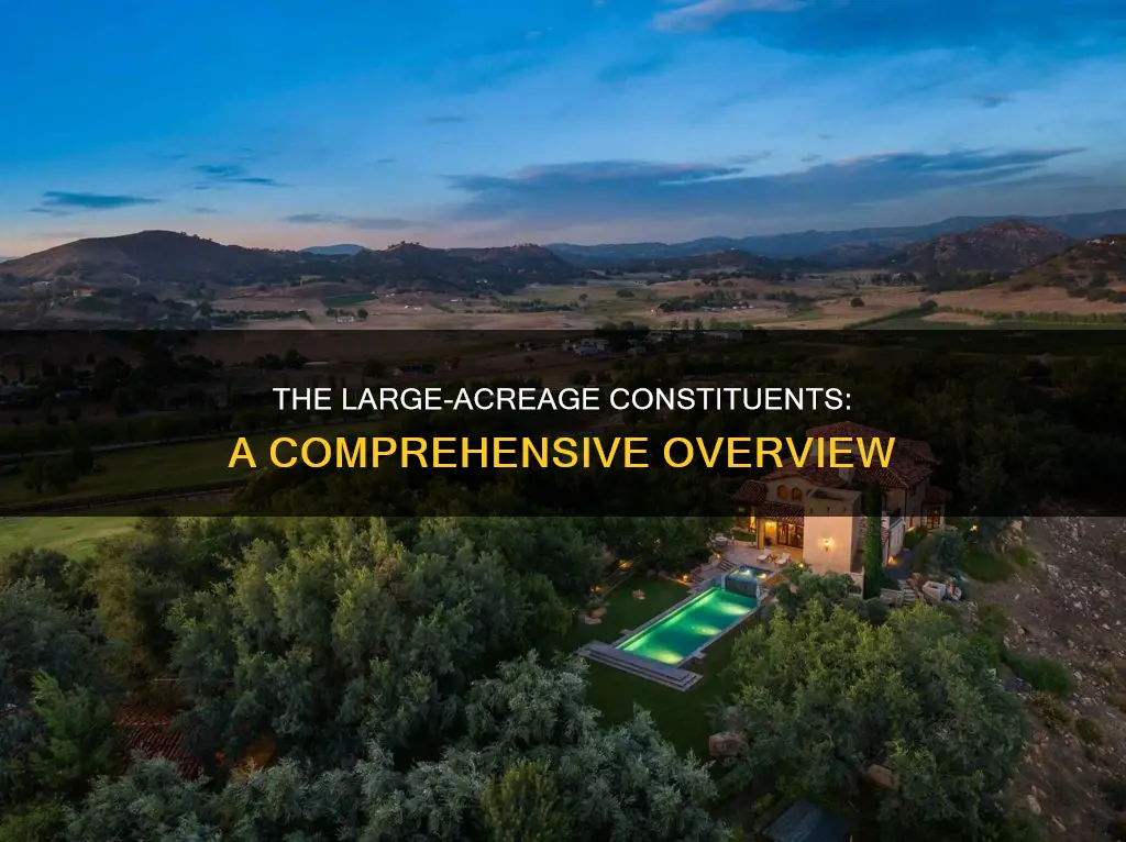 which of the following constituted the large-acreage