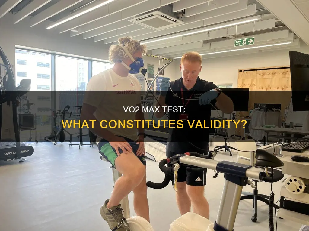 which of the following constitutes a valid vo2max test