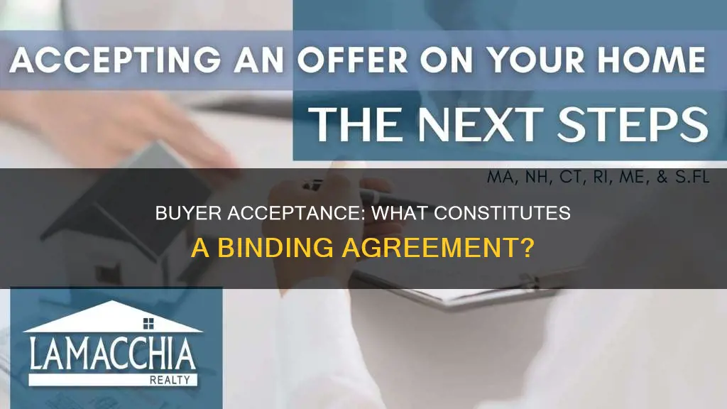 which of the following constitutes an acceptance by the buyer