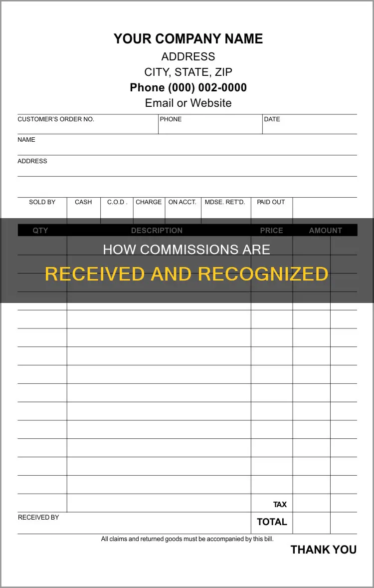 which of the following constitutes the receipt of a commission