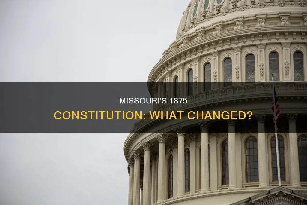 which of the following did the 1875 missouri constitution do