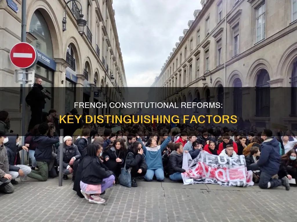 which of the following distinguishes the french constitutional reforms