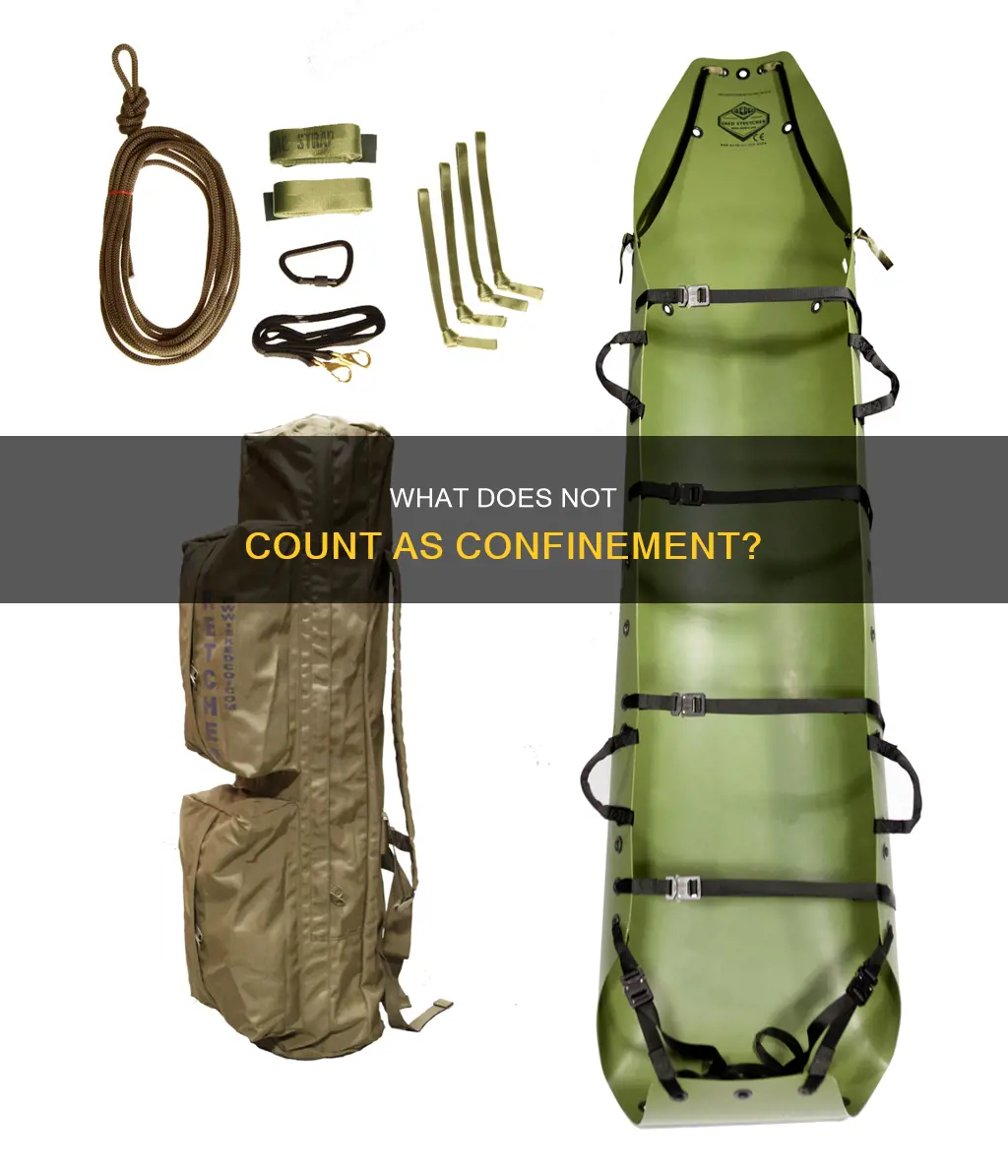 which of the following does not constitute confinement for purposes