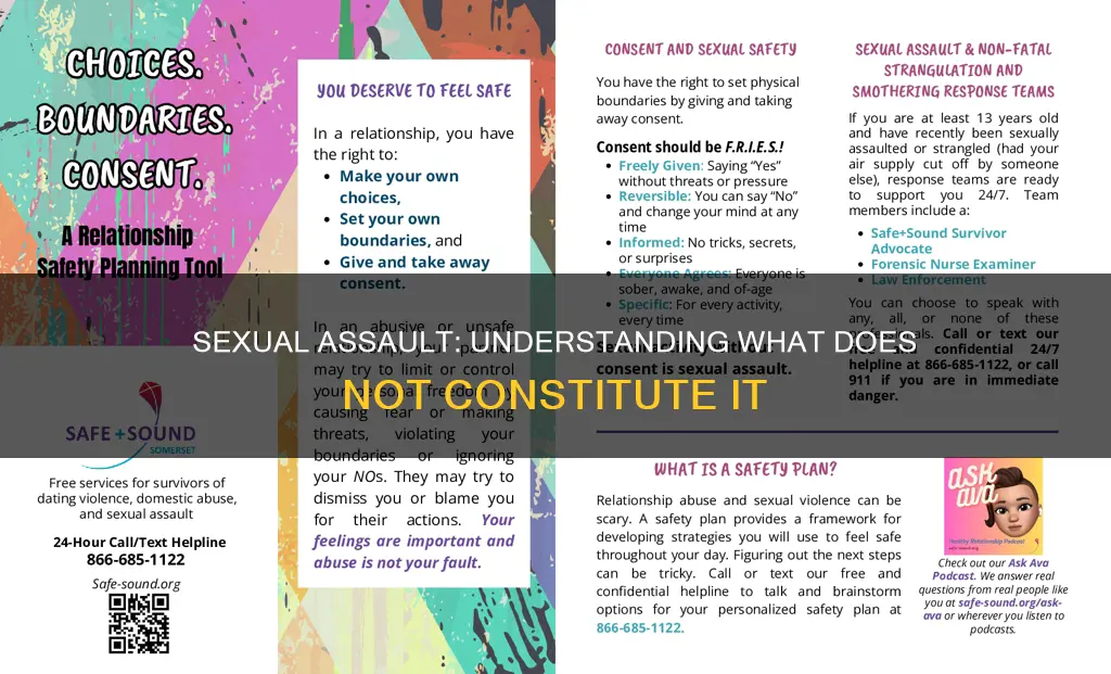 which of the following does not constitute sexual assault