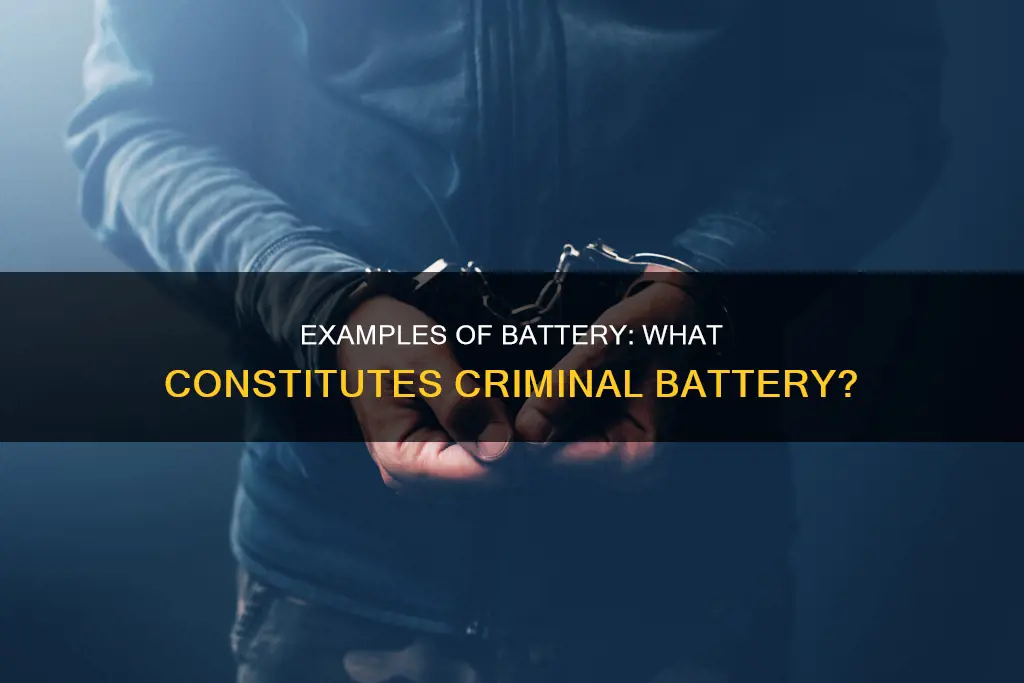 which of the following examples constitutes a battery