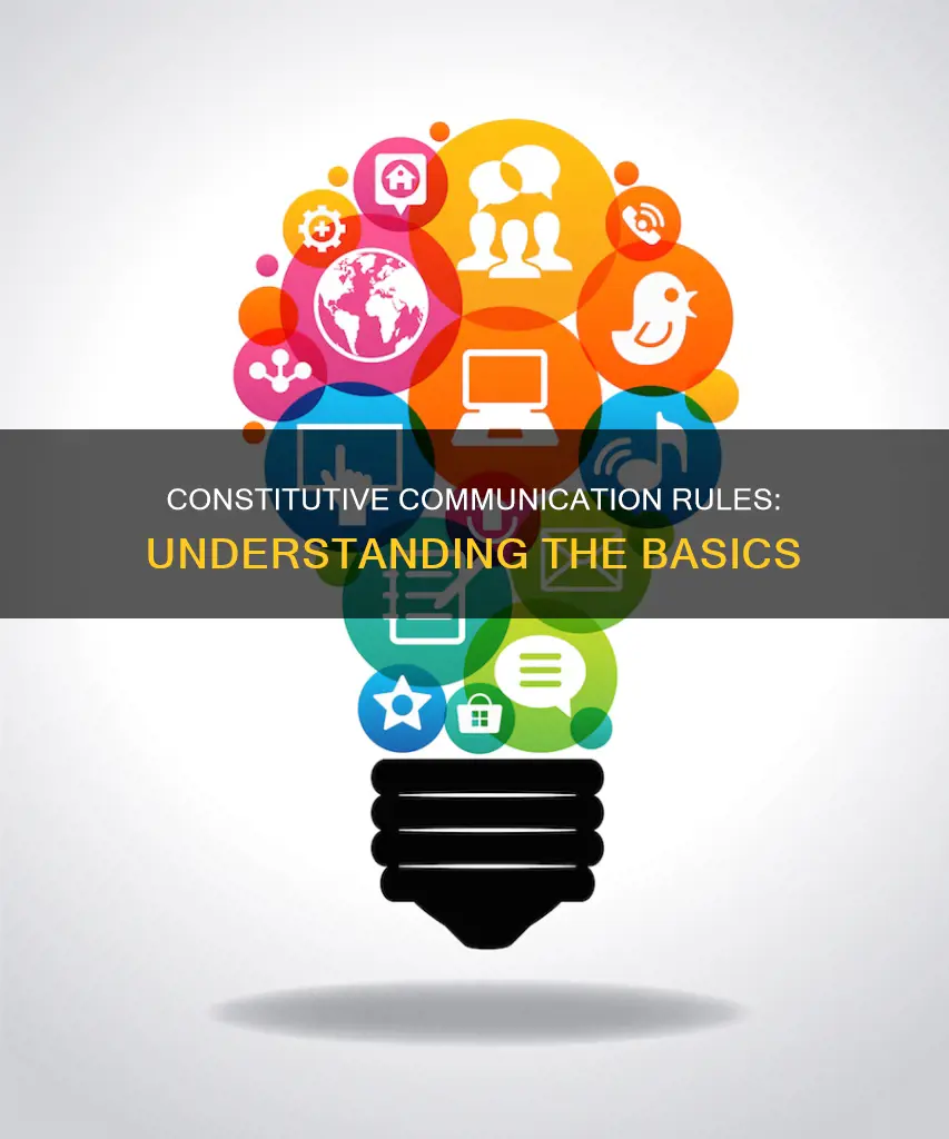 which of the following is a constitutive communication rule