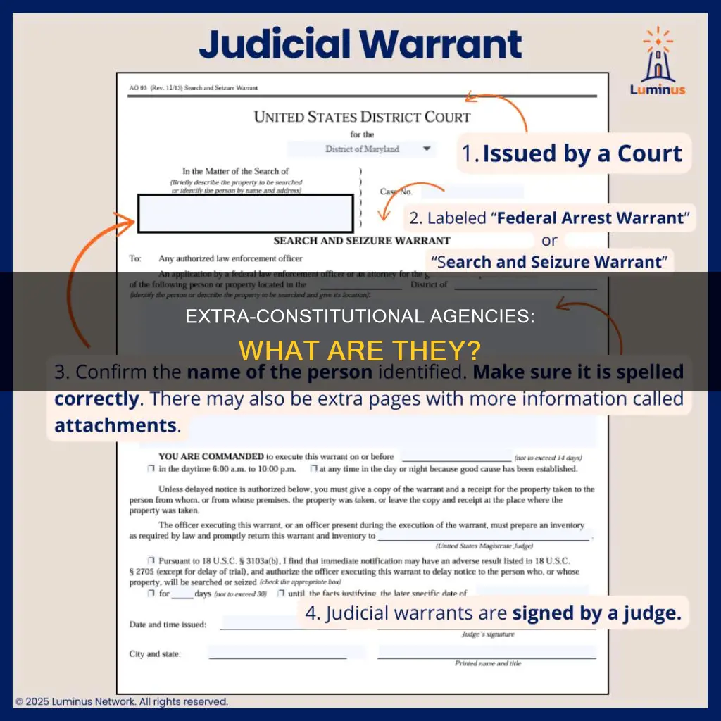 which of the following is an extra constitutional agency