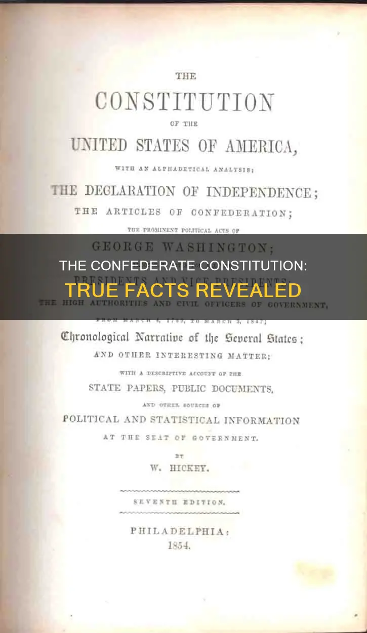which of the following is true of the 1861 constitution