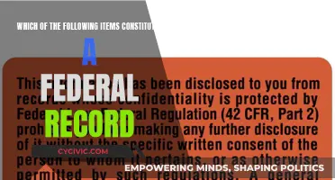 Federal Record Status: What Counts and Why?