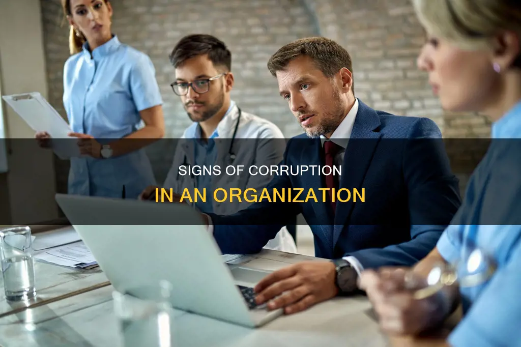 which of the following may constitute corruption in an organization