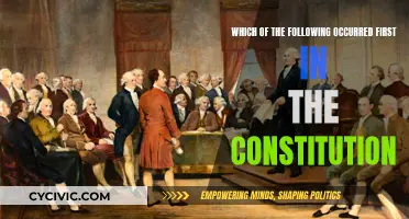 The Constitution: What Came First?