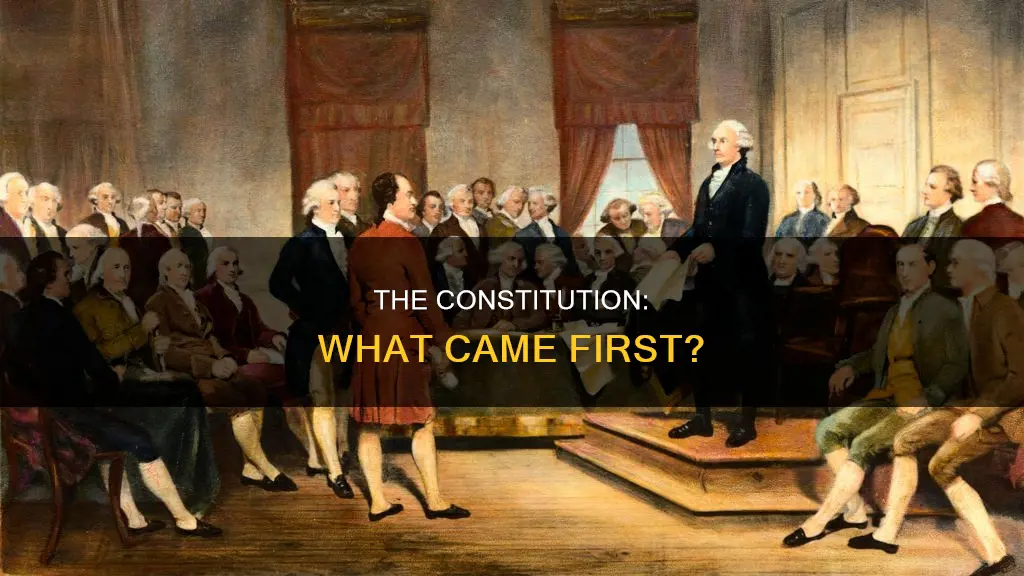 which of the following occurred first in the constitution