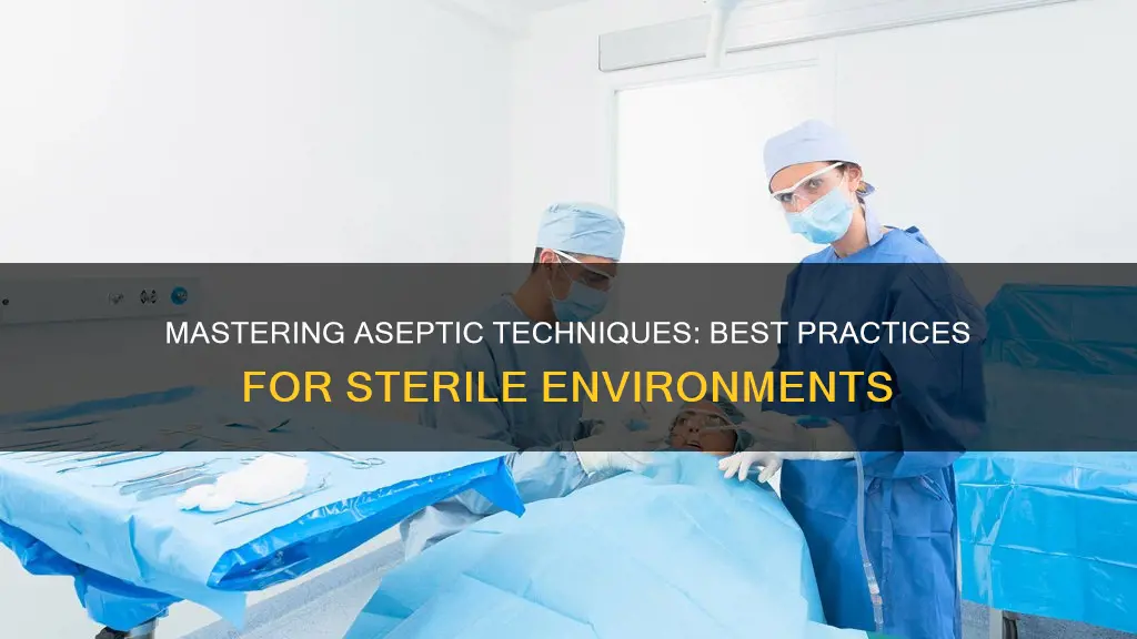 which of the following practices constitute good aseptic technique