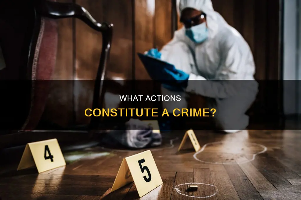 which of the following would constitute a crime