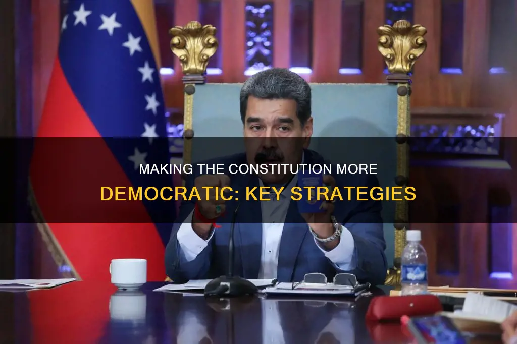 which of the following would make the constitution more democratic