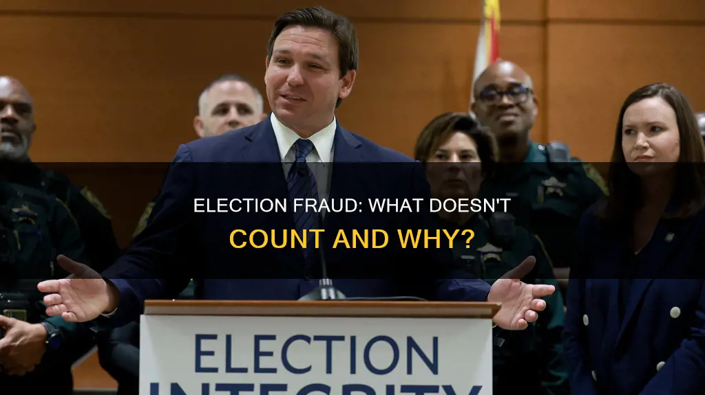 which of the following would not constitute election fraud