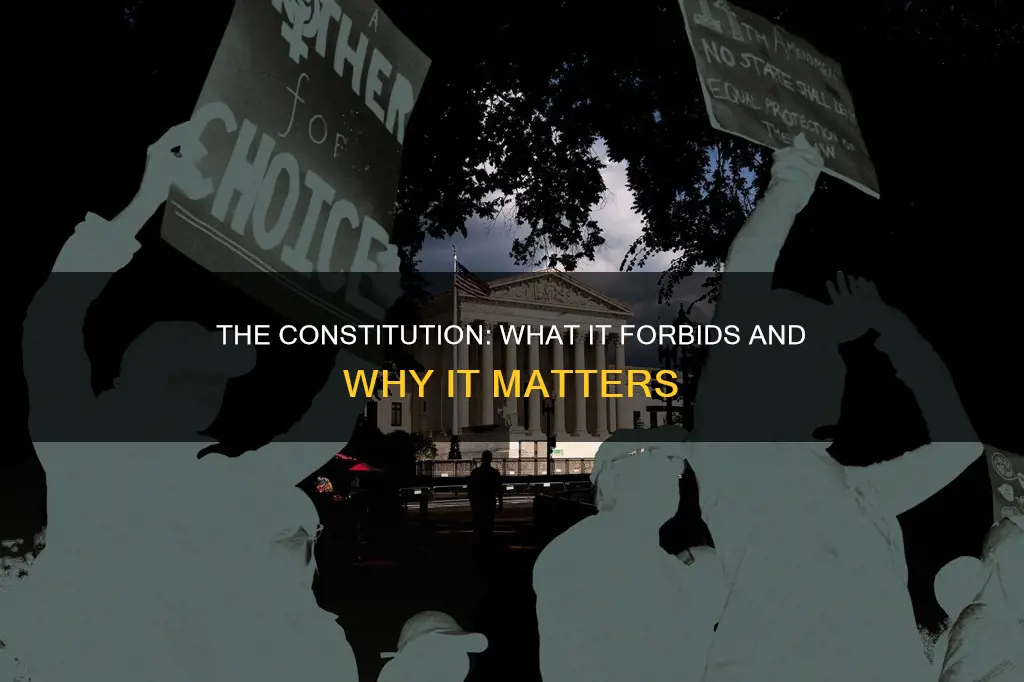 which of these actions is forbidden by the constitution