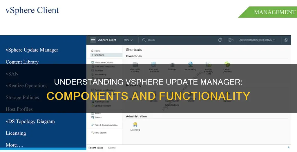which of these components constitute vsphere update manager
