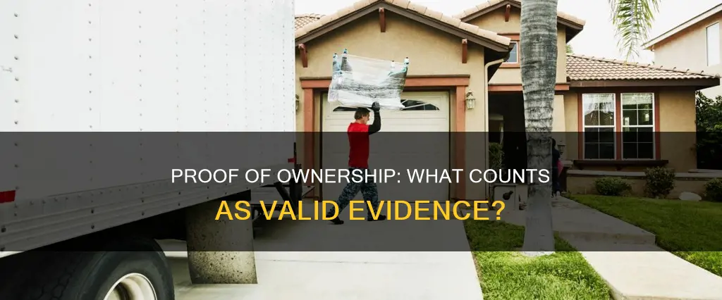 which of these constitutes acceptable proof of ownership