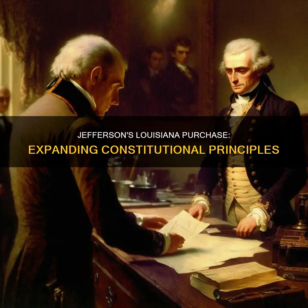 which of thomas jeffersons constitutional principles did the louisiana purchase