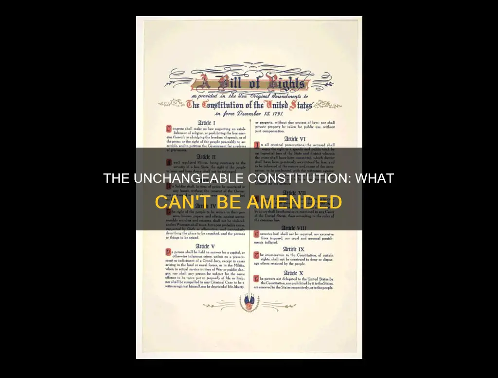 which part of the constitution cannot be amended