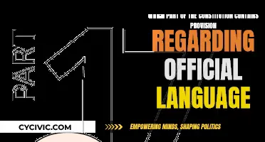 The Constitution's Language Provision: Official Status Explored