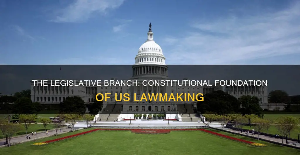 which part of the constitution establishes the legislative branch