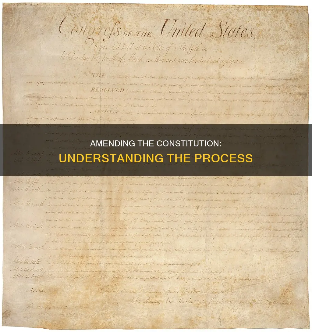 which partr of the constitution explanins the ammendment process