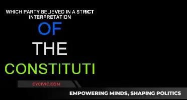 Strict Constitutionalism: A Party's Belief System