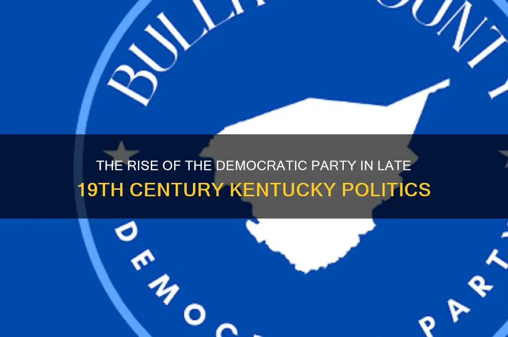 which party dominated ky politics in the late 19th century