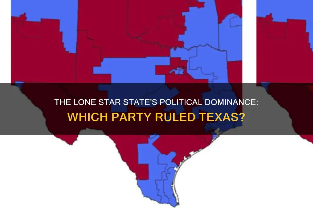 which party dominated texas politics