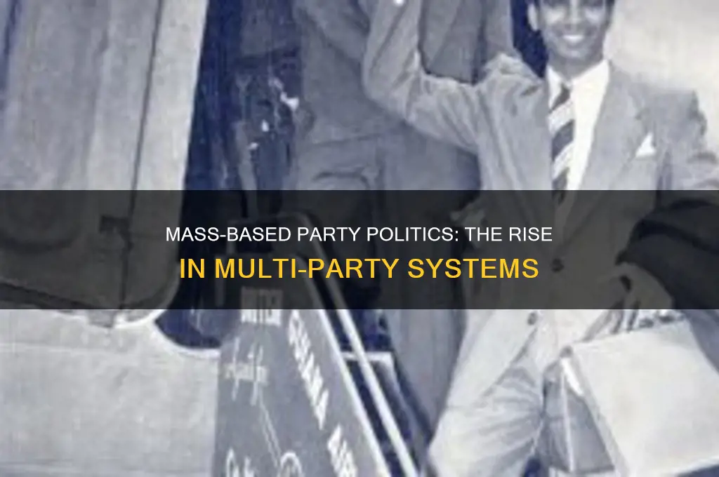 which party system witnessed the rise of mass-based party politics