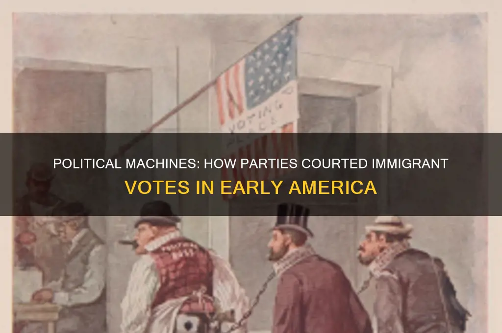 which party used political machines to attract immigrant voters