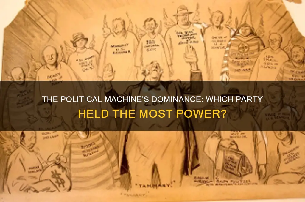 which party was the political machine most associated with
